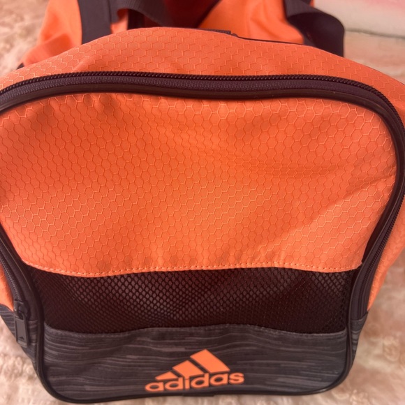 Peach and gray adidas duffel - Picture 3 of 3